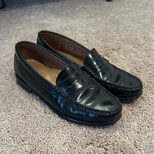 G.H. Bass Black Leather Loafers